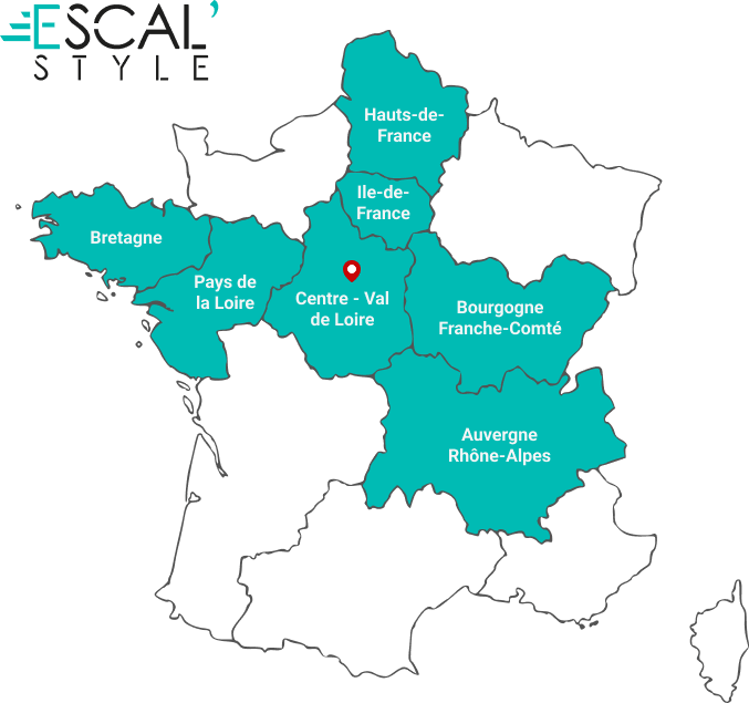 Zones de rénovation d'escaliers Escal'Style : Orléans et France entière