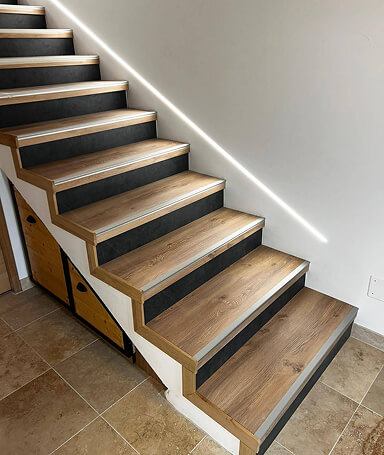 Habillage escalier style tradition